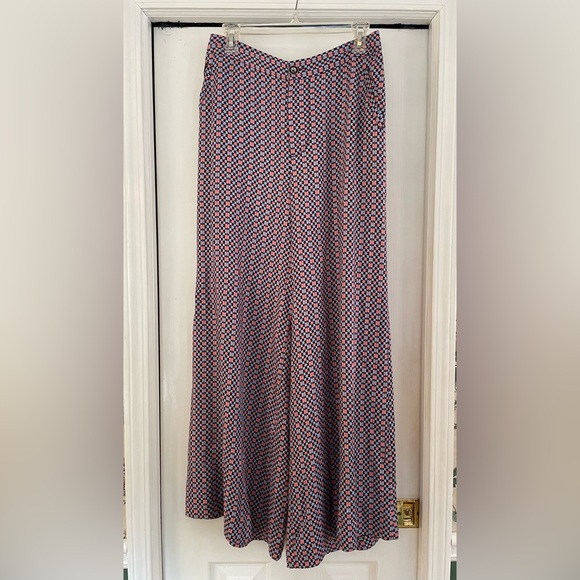 *SOLD* MAEVE Anthropologie Wide Leg Pants Women's Size 10 Pattern High Waisted - Picture 3 of 14